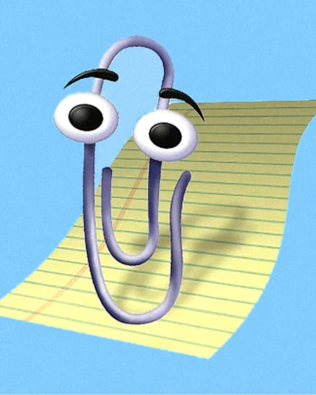 Clippy, the Microsoft Office assistant paperclip
