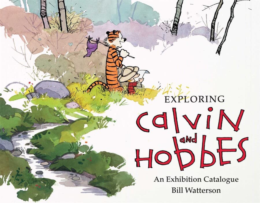 Cover of Exploring Calvin and Hobbes, an exhibition catalogue by Bill Watterson