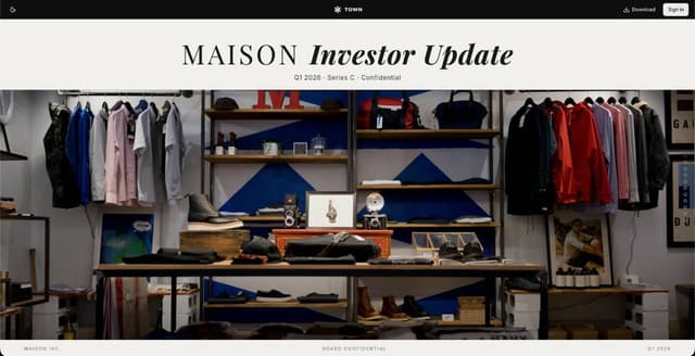 Investor Update