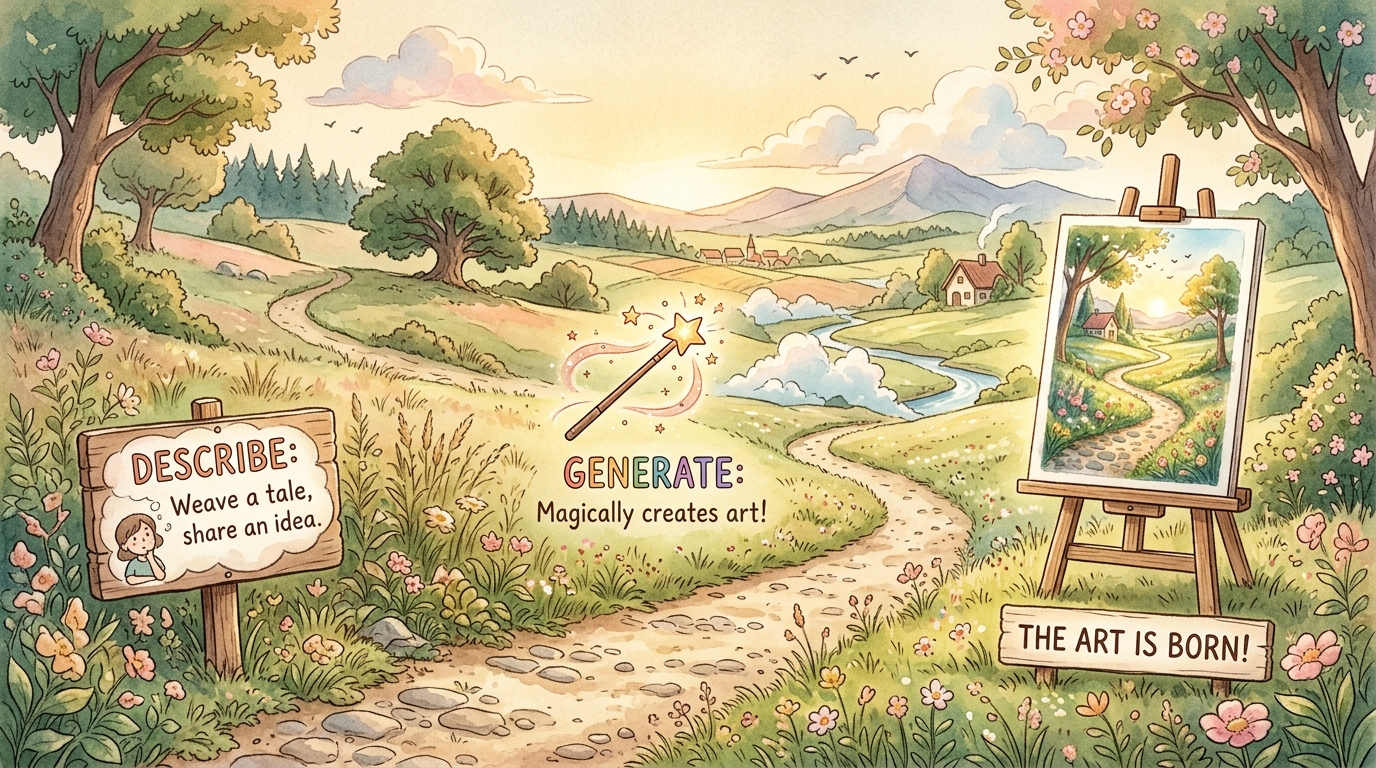 How it works journey illustration